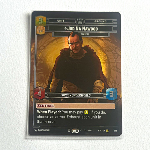 Star wars unlimited unit - wars, jod